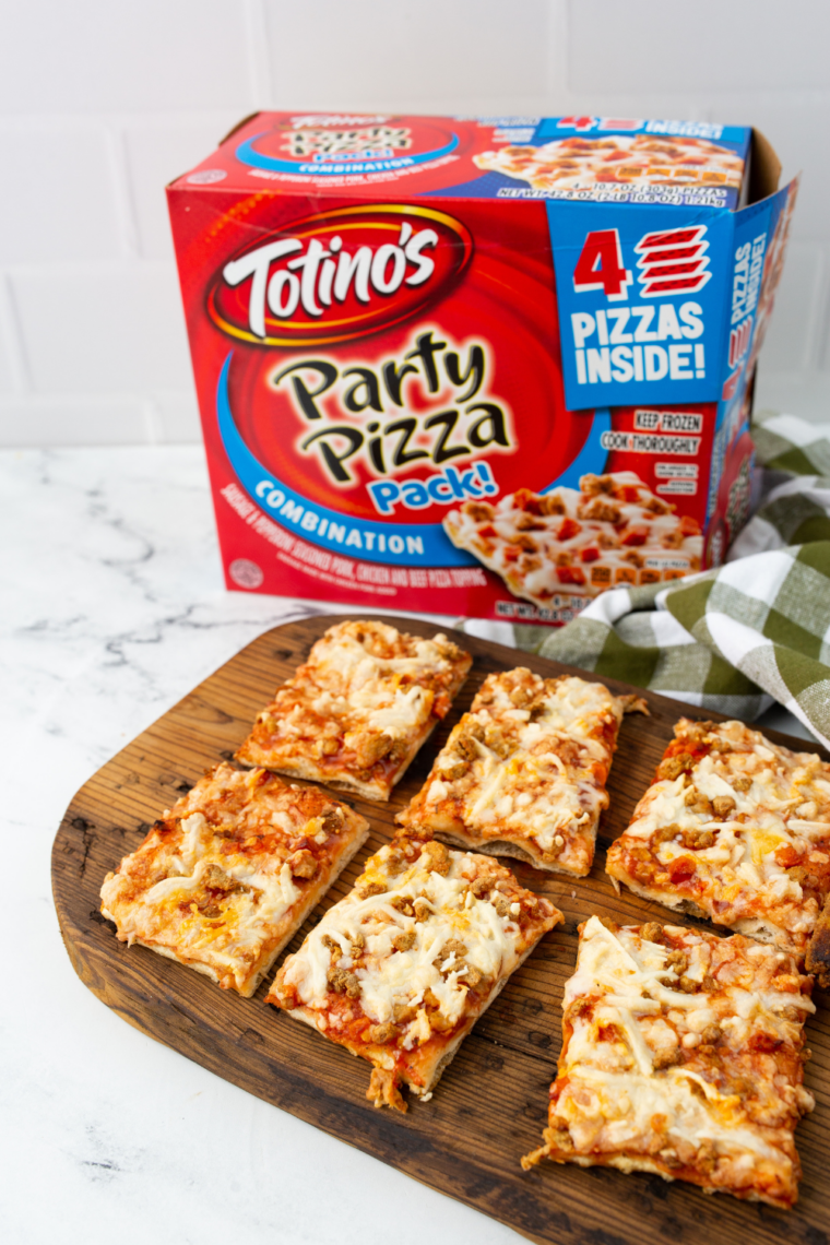 How to cook Totino's Party Pizza in air fryer finished result on plate