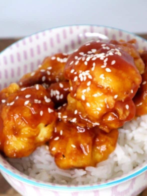 Air Fryer Trader Joe’s Kung Pao Tempura Cauliflower