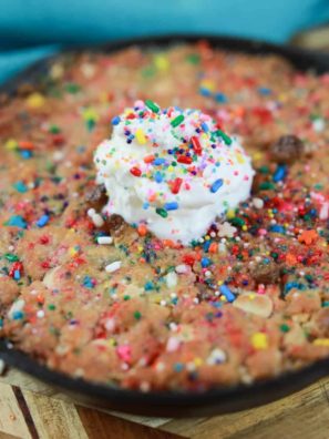 Air Fryer Funfetti Skillet Cookie