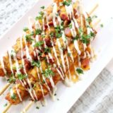 Skewer Tater Tots In Air Fryer Basket