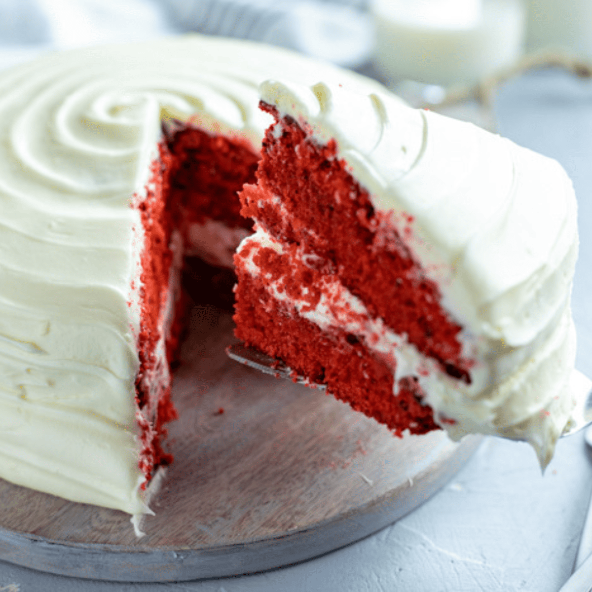 Air Fryer Red Velvet Cake