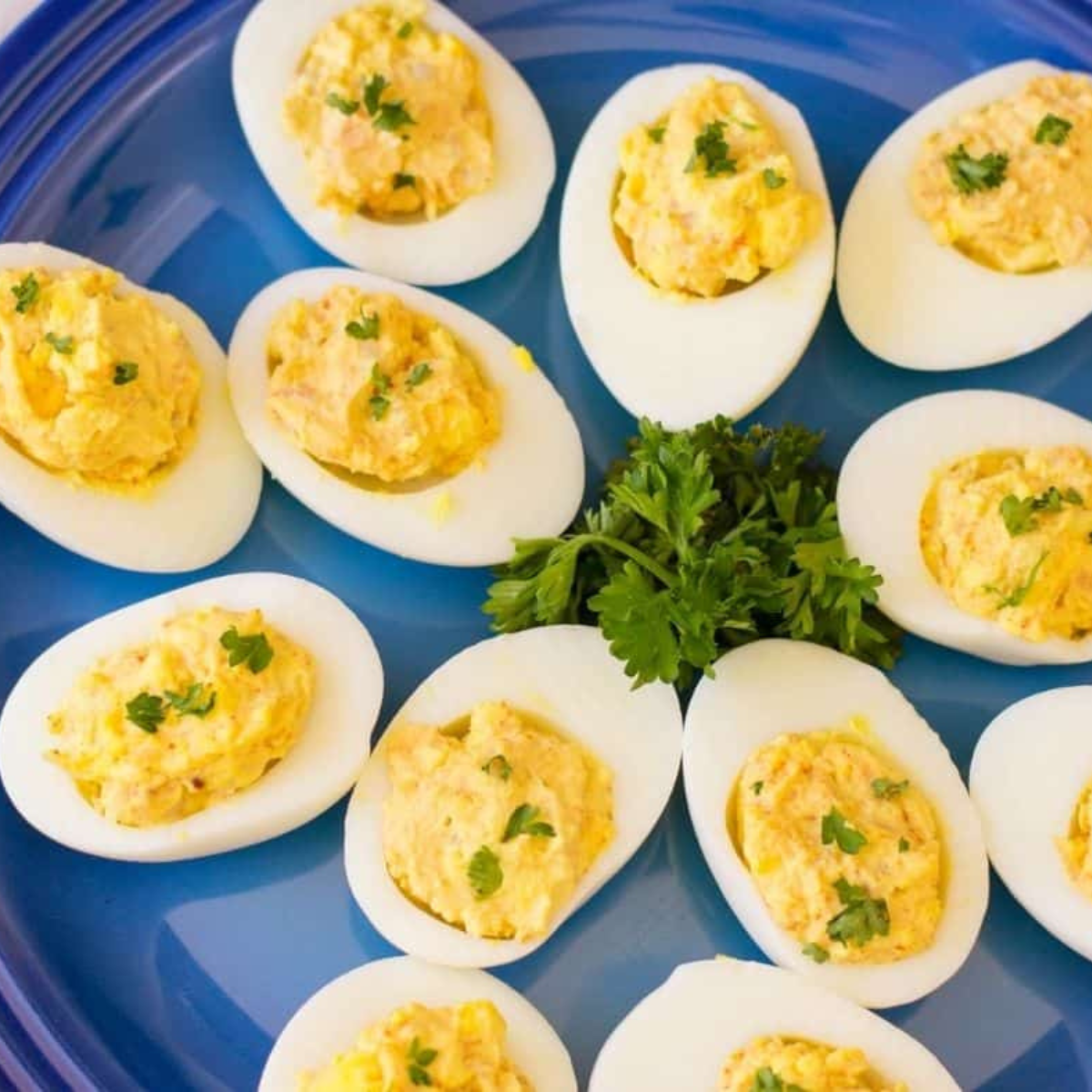 Air Fryer Shrimp Deviled Eggs