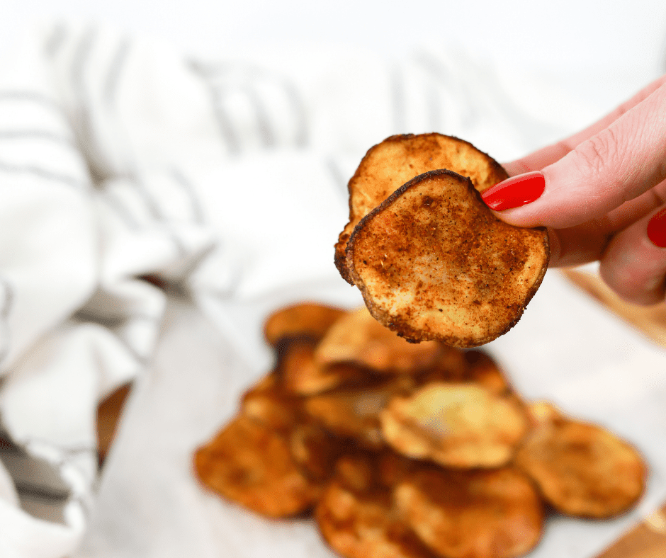 Air Fryer BBQ Potato Chips