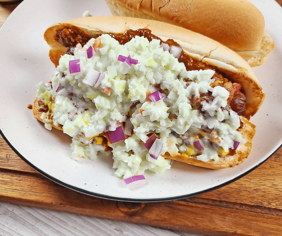 Air Fryer Carolina Style Hot Dogs