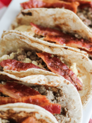 Air Fryer French Toast Breakfast Tacos