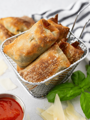 Air Fryer Spinach Mozzarella Sticks