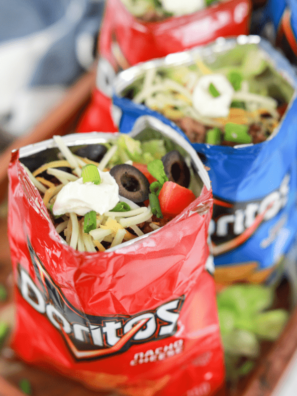 Air Fryer Walking Tacos