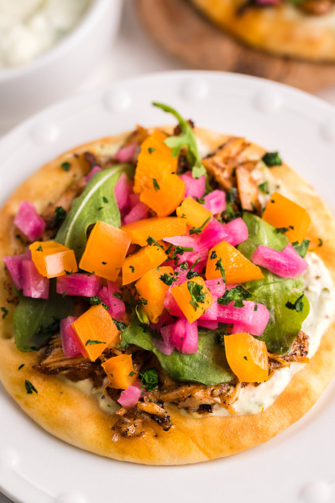 Air Fryer Salmon Flatbread