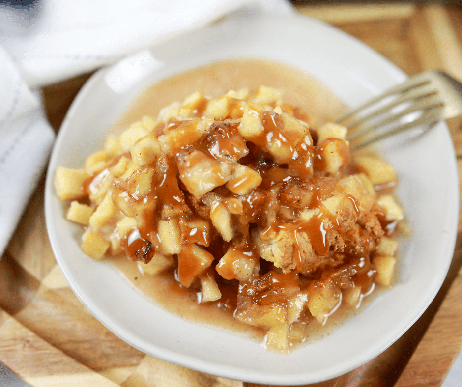 Air Fryer Apple Cobbler