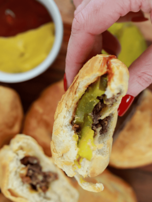 Air Fryer Cheeseburger Bombs