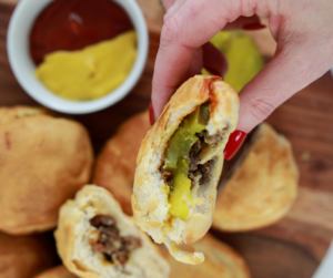 Air Fryer Cheeseburger Bombs