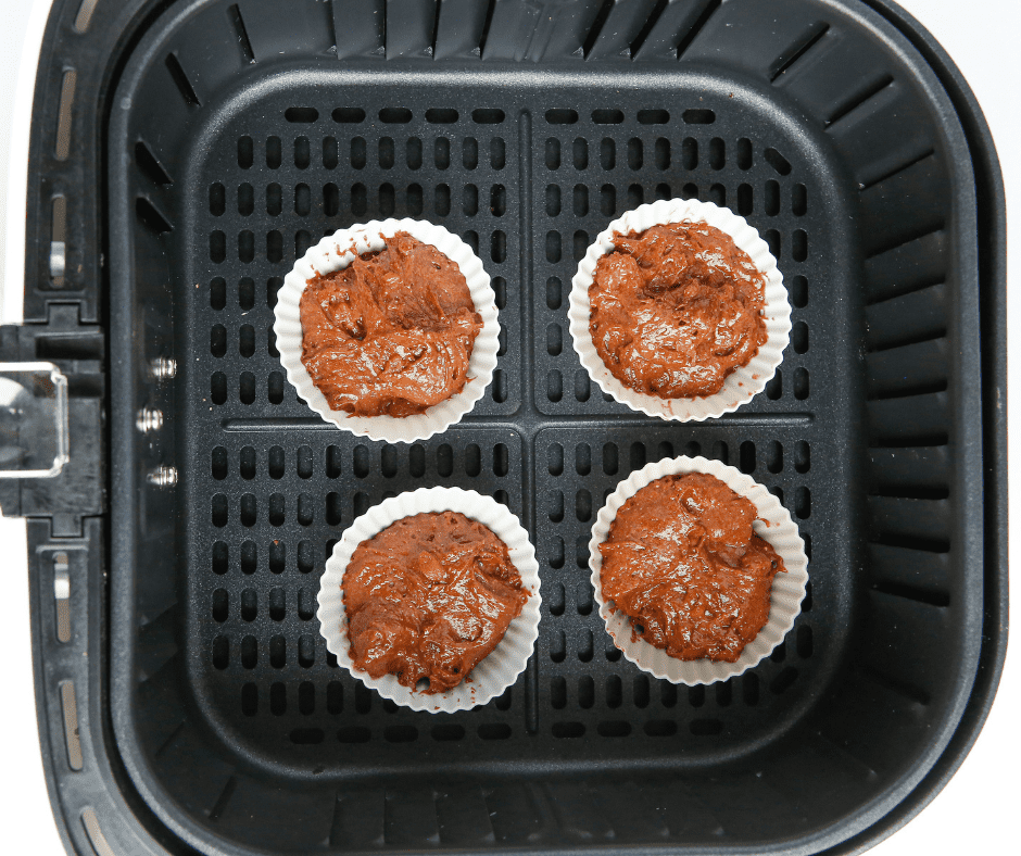 Air Fryer Chocolate Cherry Cupcakes