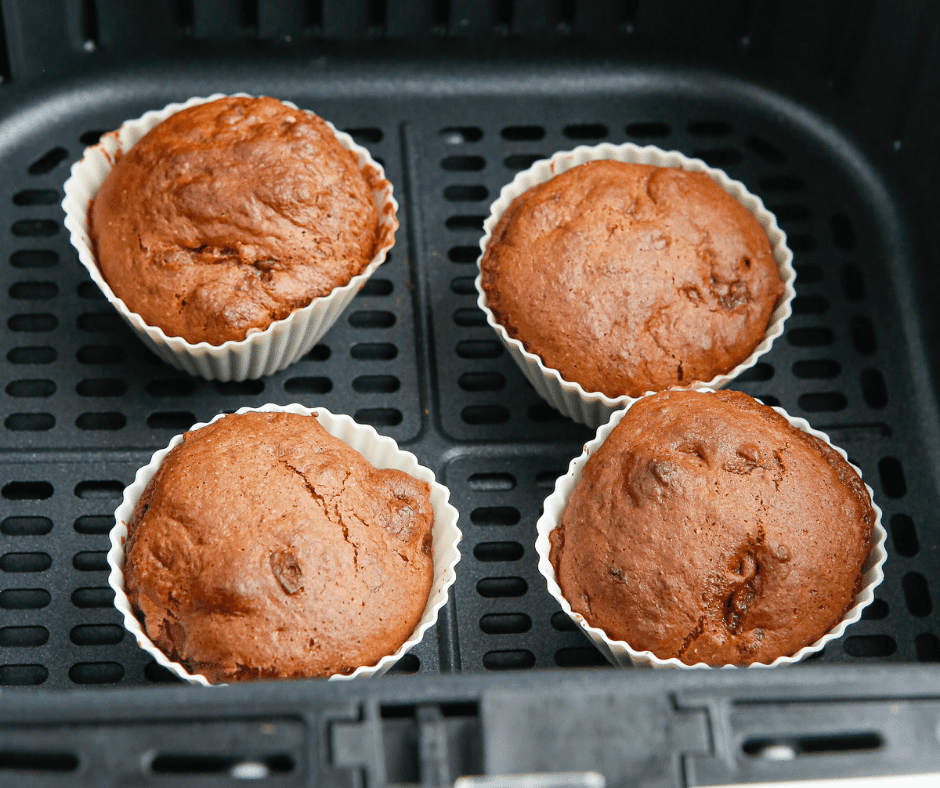 Air Fryer Chocolate Cherry Cupcakes