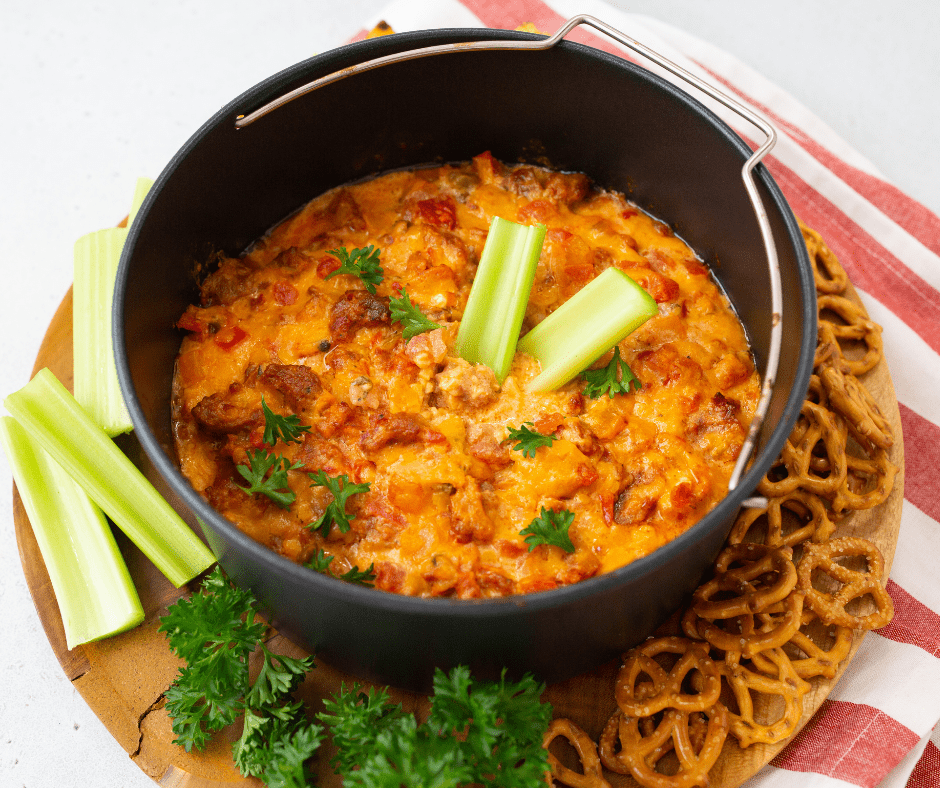 Air Fryer Chorizo Pimento Cheese Dip