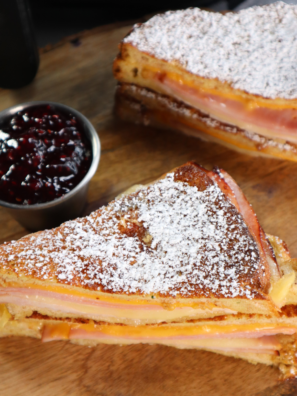 Air Fryer Monte Cristo Sandwich
