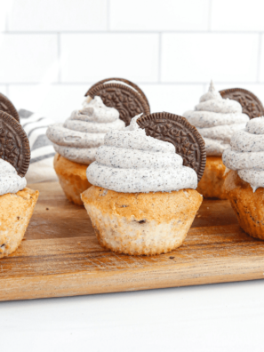 Air Fryer Oreo Cupcakes