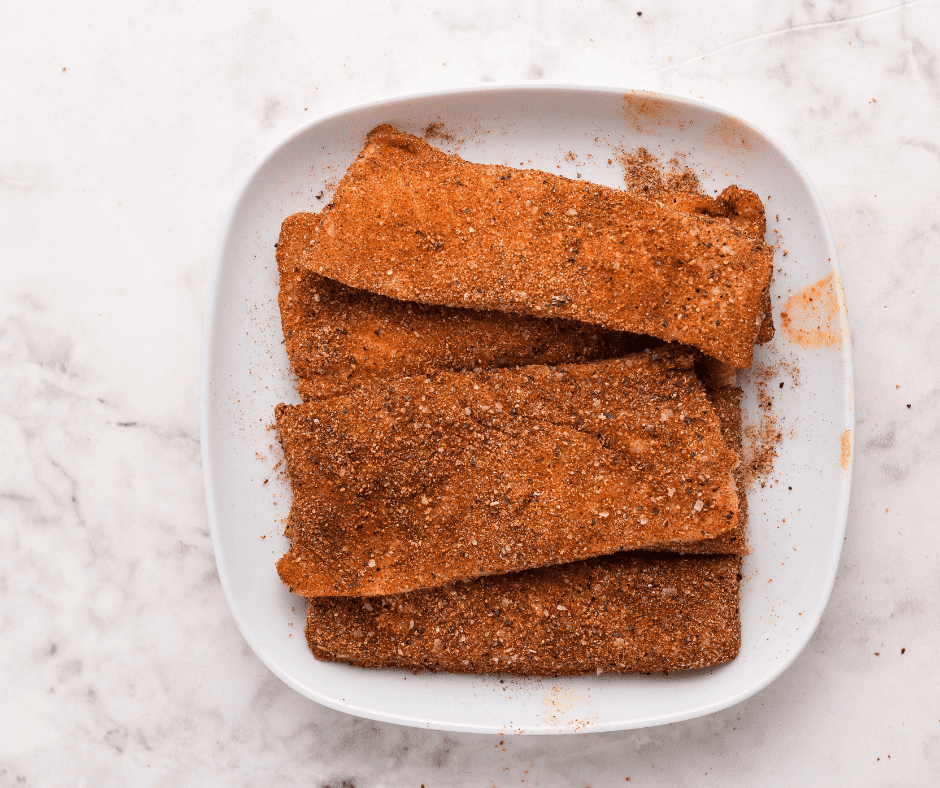 Air Fryer Salmon Flatbread