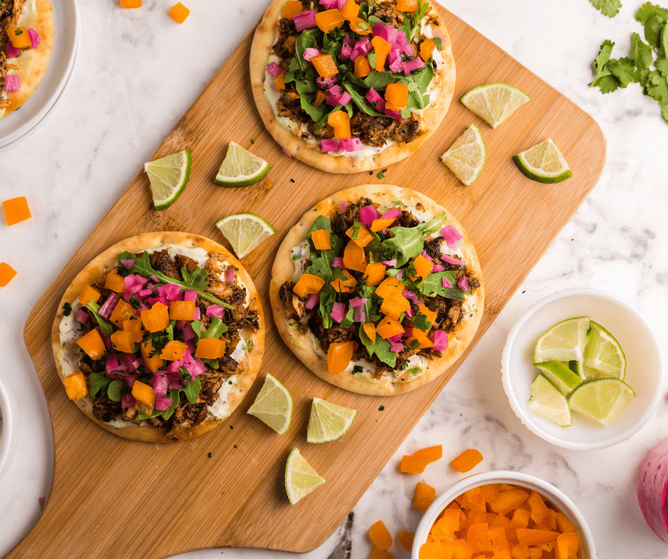 Air Fryer Salmon Flatbread