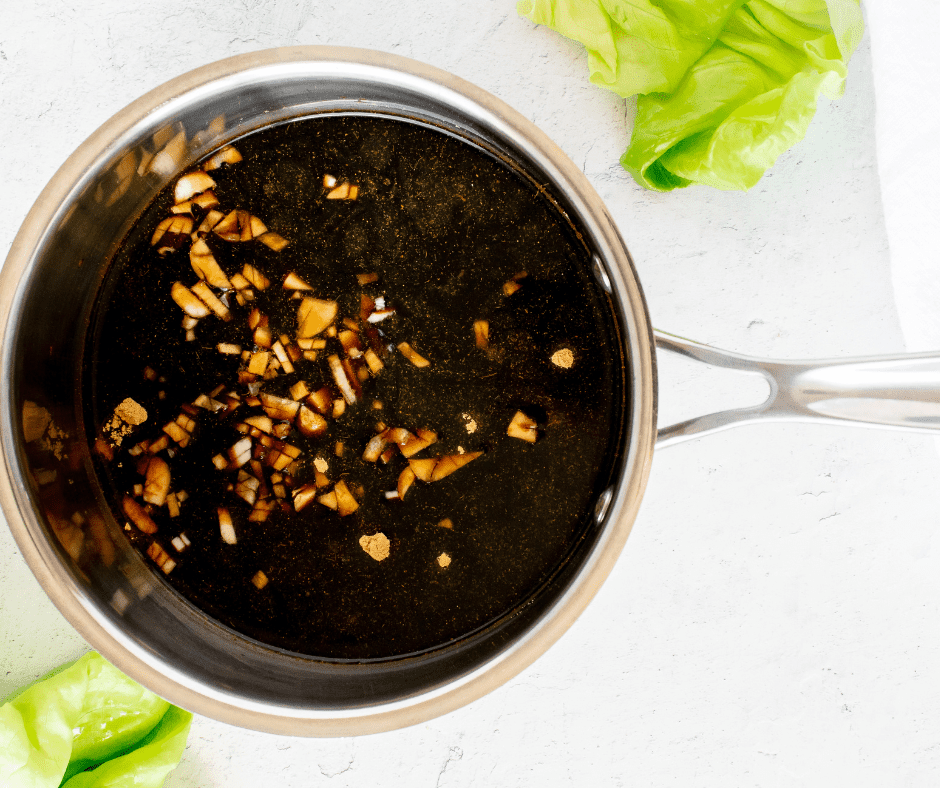 Air Fryer Salmon Teriyaki Lettuce Cups