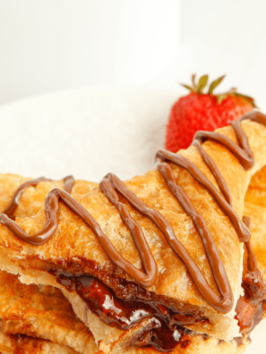 Air Fryer Strawberry Nutella Turnovers