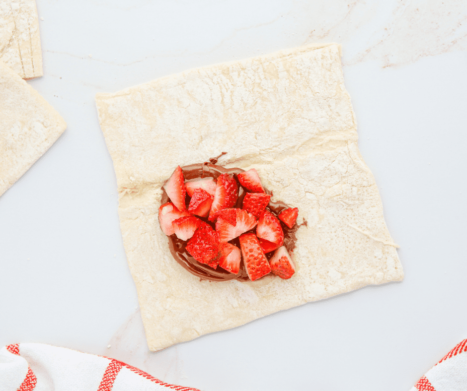 Air Fryer Strawberry Nutella Turnovers