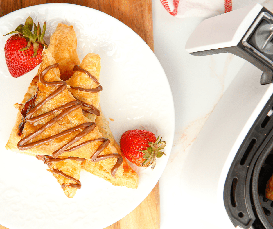 Air Fryer Strawberry Nutella Turnovers
