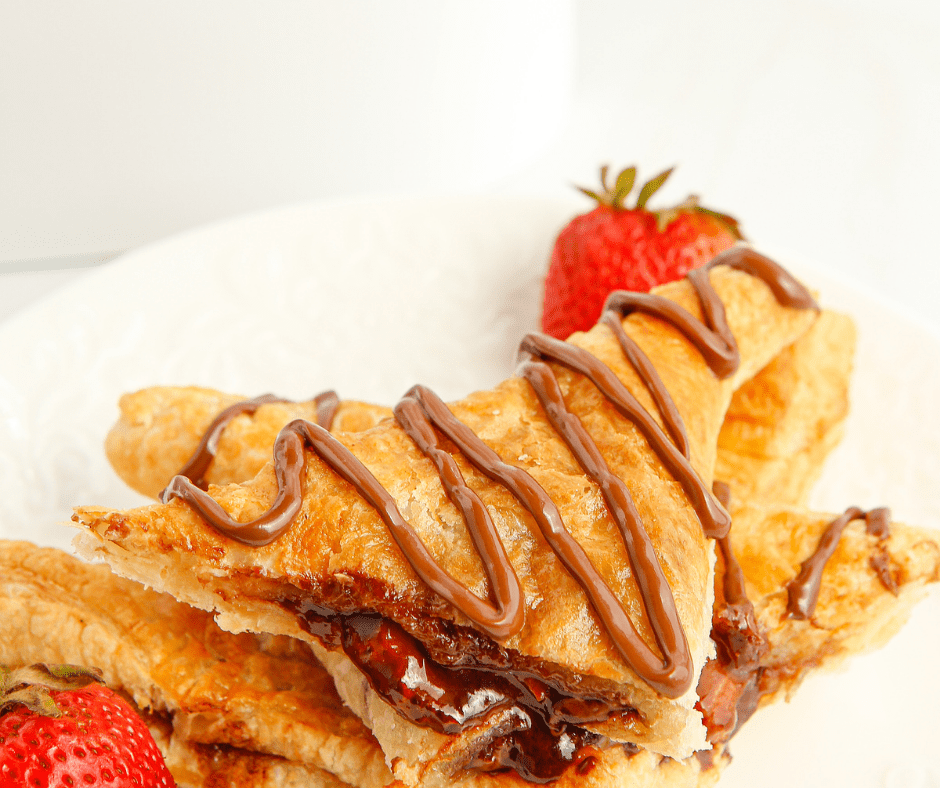 Air Fryer Strawberry Nutella Turnovers