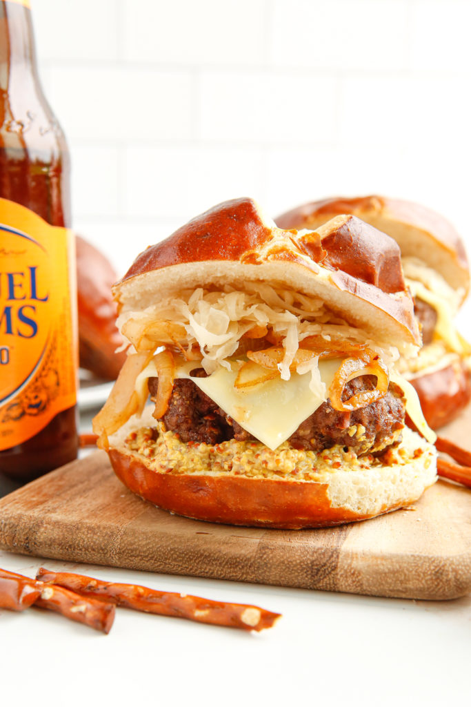 Air Fryer Oktoberfest Burger