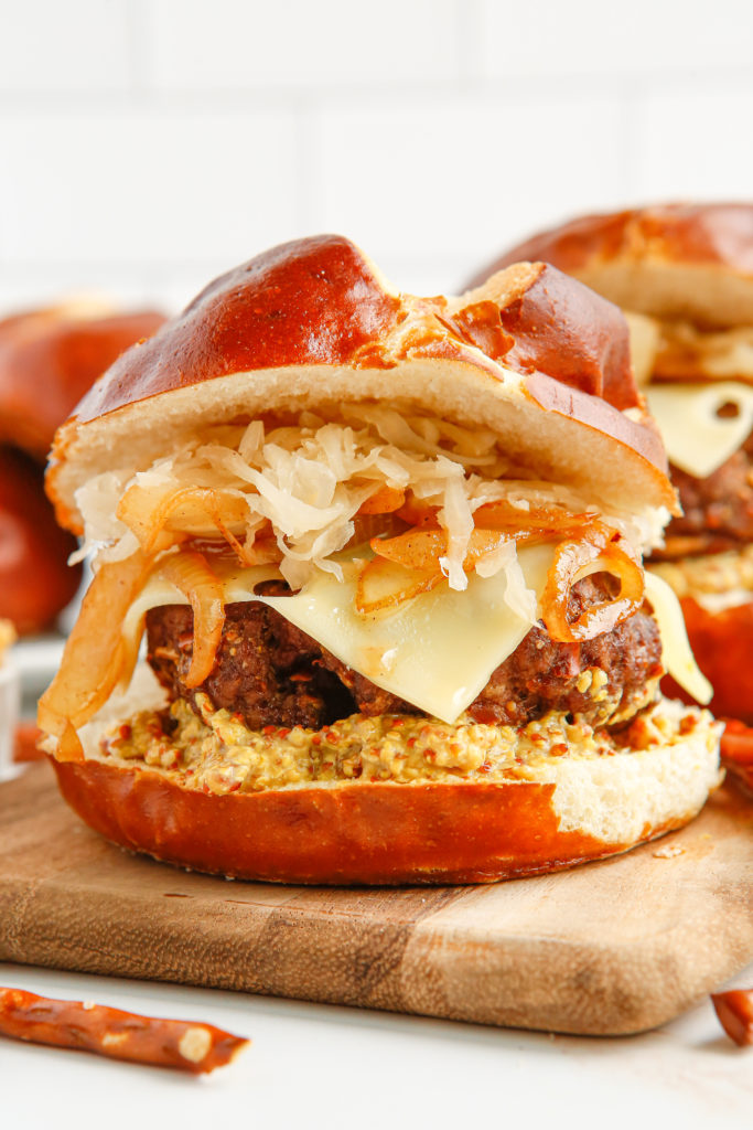 Air Fryer Oktoberfest Burger