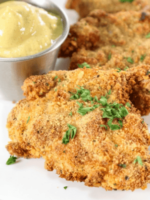 Air Fryer Chicken Thigh Schnitzel