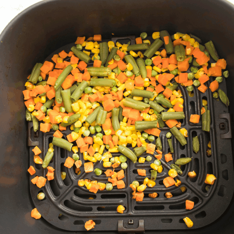 Air fryer frozen vegetables cooked to crispy perfection in minutes.