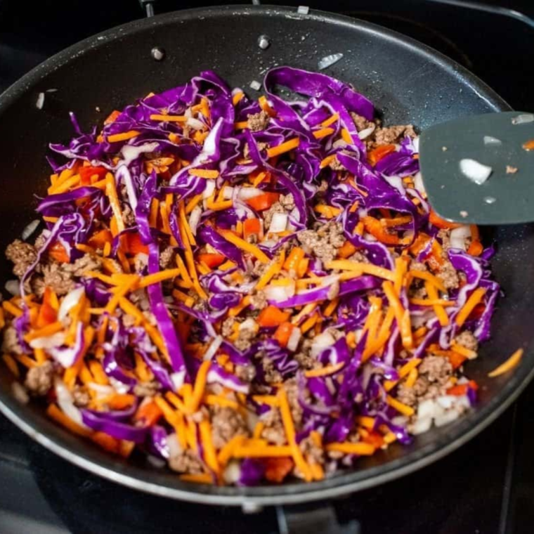 Air Fryer Ground Beef Egg Rolls