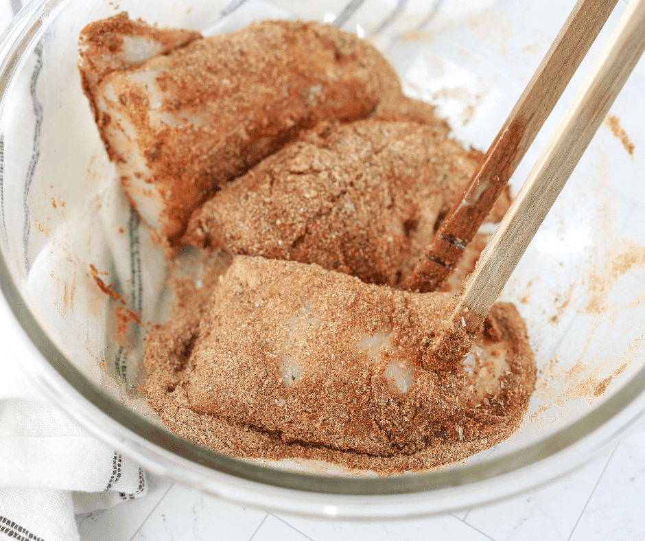 Air Fryer Frozen Snapper (1)