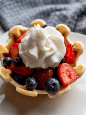 Easy Air Fryer Waffle Bowl Recipe