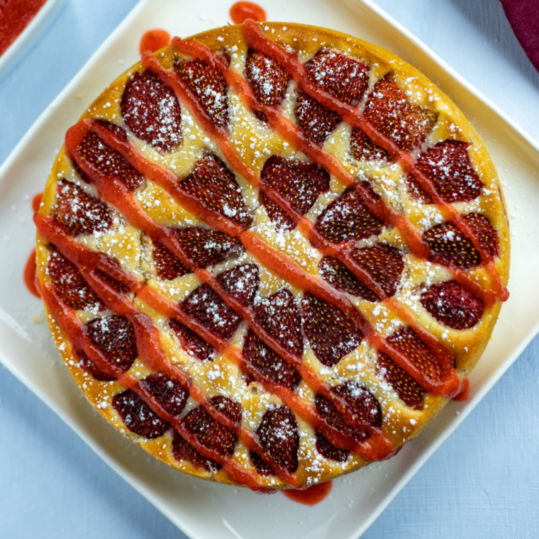 air fryer strawberry cake (2)