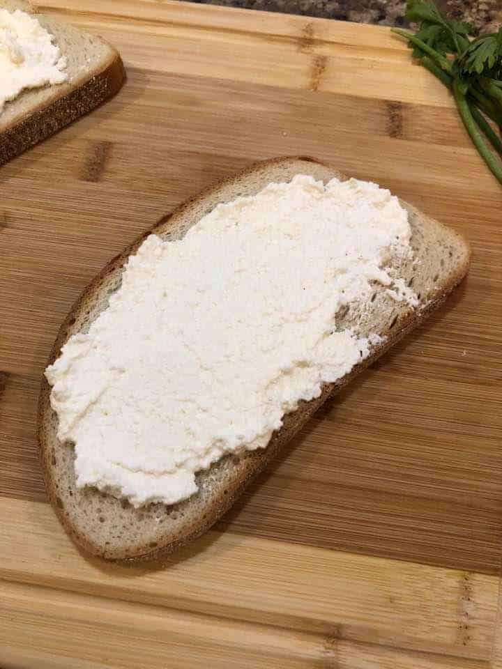 Air Fryer Ricotta Toast