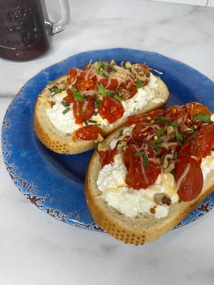 Air Fryer Ricotta Toast
