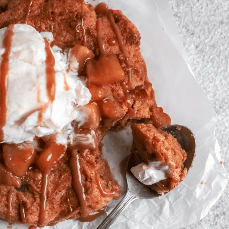 Air Fryer Apple Pie Pizookie