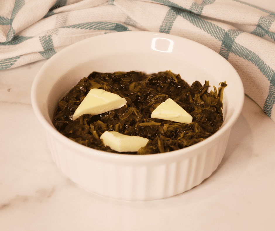 Air Fryer Canned Spinach