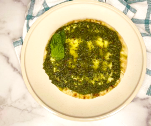 Air Fryer Goat Cheese Pizza