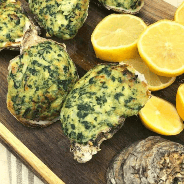 Air Fryer Oysters Rockefeller