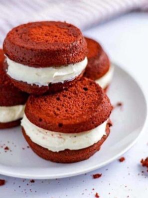 Air Fryer Red Velvet Whoopie Pies