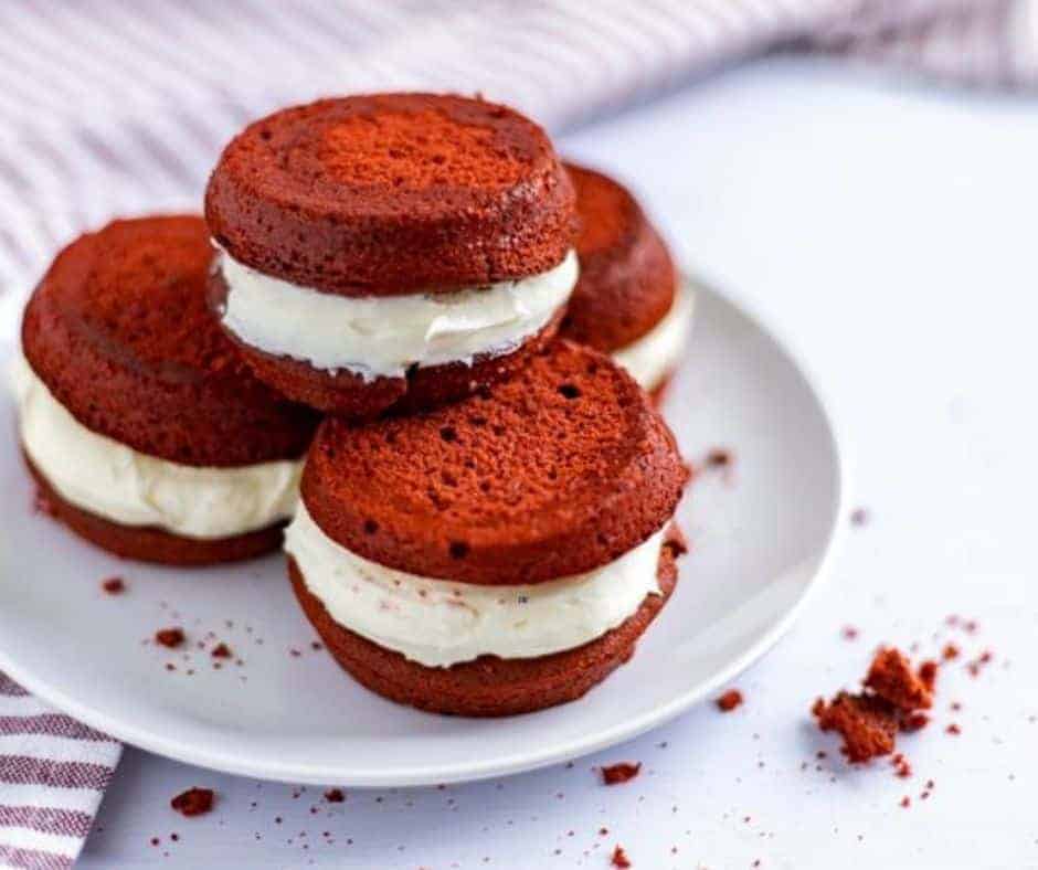 Air Fryer Red Velvet Whoopie Pies