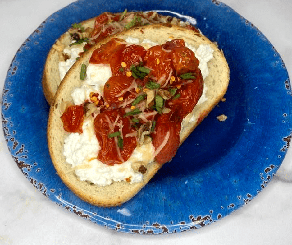 Air Fryer Ricotta Toast