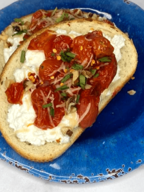 Air Fryer Ricotta Toast