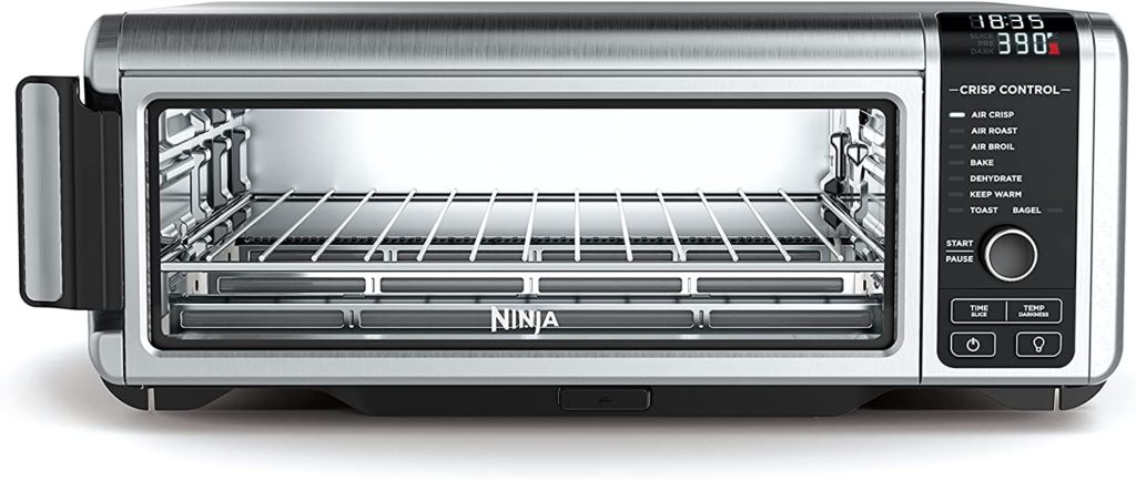 Ninja SP101 Digital Air Fry Countertop Oven with 8-in-1 Functionality, Flip Up & Away Capability for Storage Space, with Air Fry Basket,