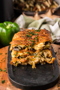 Air Fryer Vegan Philly Wrap