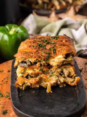Air Fryer Vegan Philly Wrap