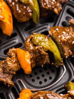 Easy Air Fryer Beef Kabobs