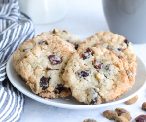Air Fryer Cranberry Pistachio Shortbread Cookies